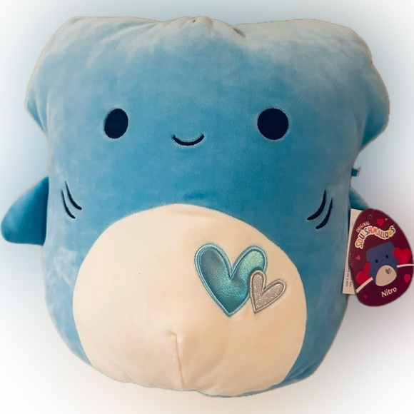 NWT 12” Nitro the Hammehead Shark Squishmallow Valentine's Day - Picture 1 of 4